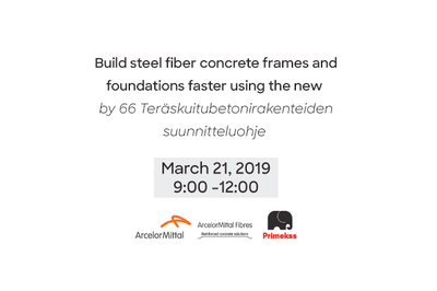 Primekss in cooperation with ArcelorMittal Fibres, a division of the world’s largest steel production company, invite you to explore more possibilities in steel fibre structural concrete construction in Finland.